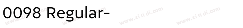 0098 Regular字体转换